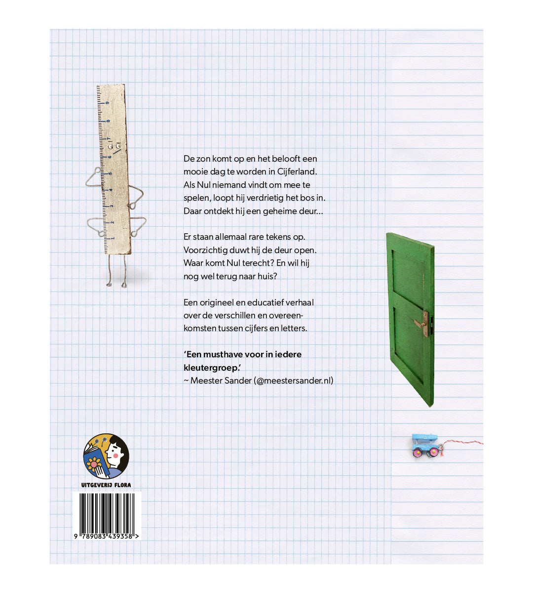 Achterkant boek Cijferland en Letterland