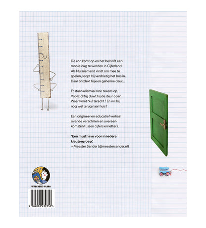 Achterkant boek Cijferland en Letterland